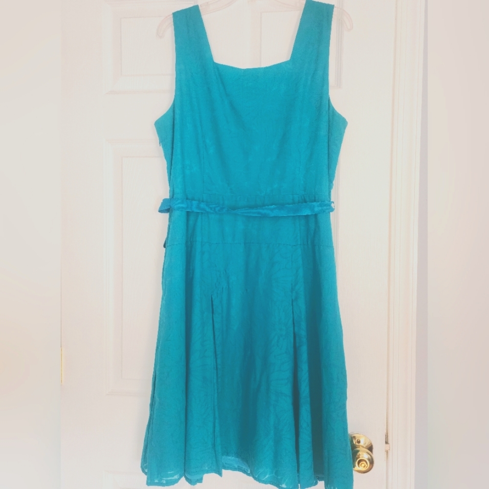 Rabbit Rabbit Rabbit Teal Dress - Size 16 - Picture 4 of 6